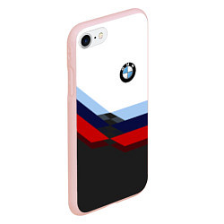 Чехол iPhone 7/8 матовый BMW M SPORT, цвет: 3D-светло-розовый — фото 2