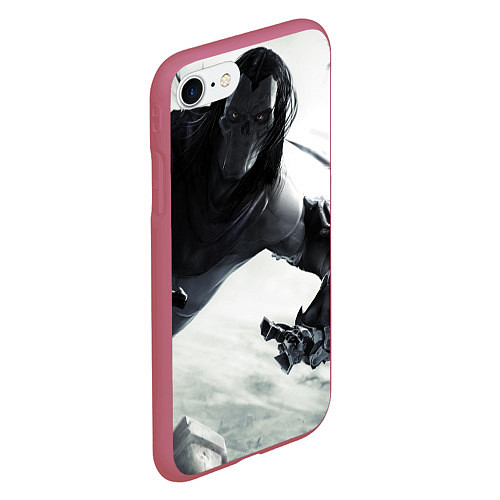 Чехол iPhone 7/8 матовый Darksiders / 3D-Малиновый – фото 2