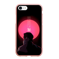 Чехол iPhone 7/8 матовый Blade Runner: Acid sun, цвет: 3D-светло-розовый