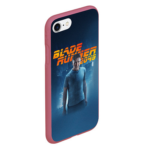 Чехол iPhone 7/8 матовый BR 2049: Rick Deckard / 3D-Малиновый – фото 2