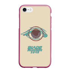 Чехол iPhone 7/8 матовый Blade Runner 2049: Eyes, цвет: 3D-малиновый