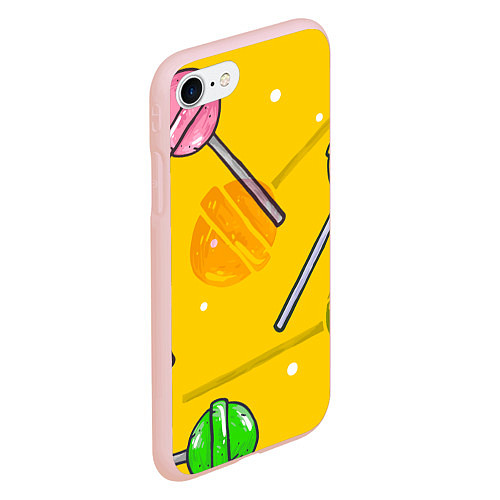 Чехол iPhone 7/8 матовый Чупа-Чупс / 3D-Светло-розовый – фото 2