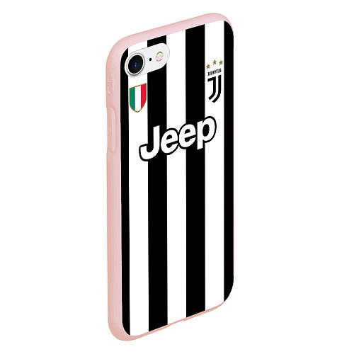 Чехол iPhone 7/8 матовый Juventus FC: Higuain Home 17/18 / 3D-Светло-розовый – фото 2