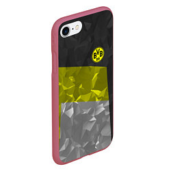 Чехол iPhone 7/8 матовый BVB FC: Dark polygons, цвет: 3D-малиновый — фото 2