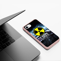 Чехол iPhone 7/8 матовый S.T.A.L.K.E.R: Саша, цвет: 3D-светло-розовый — фото 2