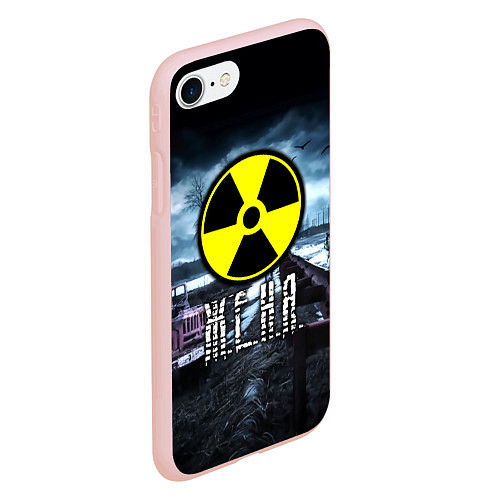 Чехол iPhone 7/8 матовый S.T.A.L.K.E.R: Женя / 3D-Светло-розовый – фото 2