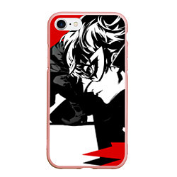 Чехол iPhone 7/8 матовый Persona 5, цвет: 3D-светло-розовый