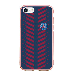 Чехол iPhone 7/8 матовый FC PSG: Creative, цвет: 3D-светло-розовый