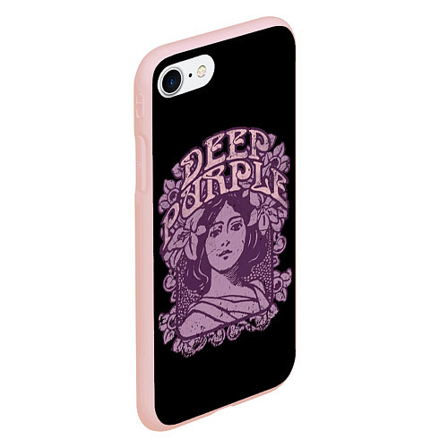 Чехол iPhone 7/8 матовый Deep Purple / 3D-Светло-розовый – фото 2