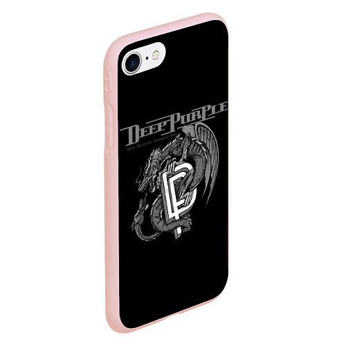 Чехол iPhone 7/8 матовый Deep Purple: Dark Dragon / 3D-Светло-розовый – фото 2
