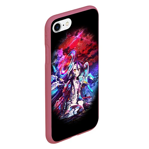 Чехол iPhone 7/8 матовый No Game No Life Zero / 3D-Малиновый – фото 2