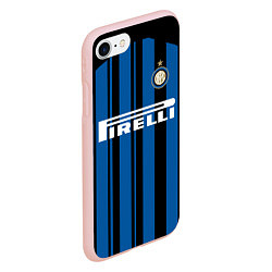 Чехол iPhone 7/8 матовый Inter FC: Home 17/18, цвет: 3D-светло-розовый — фото 2