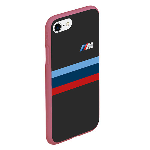 Чехол iPhone 7/8 матовый BMW 2018 M Sport / 3D-Малиновый – фото 2