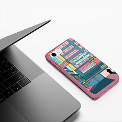 Чехол iPhone 7/8 матовый Recall Inc, цвет: 3D-малиновый — фото 2