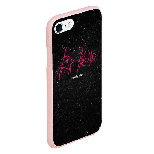 Чехол iPhone 7/8 матовый Pink Phloyd: Lonely star / 3D-Светло-розовый – фото 2