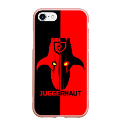 Чехол iPhone 7/8 матовый Juggernaut Blood, цвет: 3D-светло-розовый