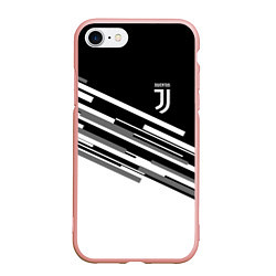 Чехол iPhone 7/8 матовый FC Juventus: B&W Line