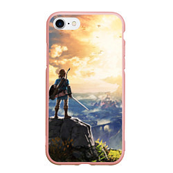 Чехол iPhone 7/8 матовый Knight Link, цвет: 3D-светло-розовый