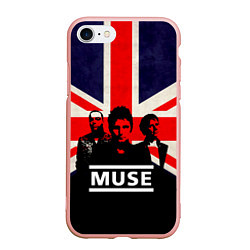 Чехол iPhone 7/8 матовый Muse UK, цвет: 3D-светло-розовый