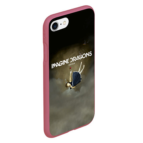 Чехол iPhone 7/8 матовый Imagine Dragons: Dream / 3D-Малиновый – фото 2