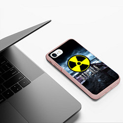 Чехол iPhone 7/8 матовый S.T.A.L.K.E.R: Radiation, цвет: 3D-светло-розовый — фото 2