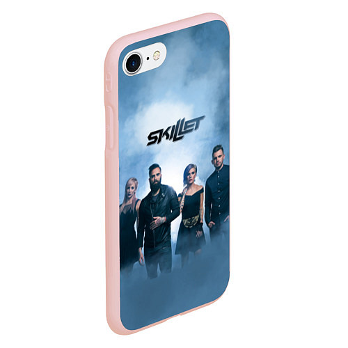Чехол iPhone 7/8 матовый Skillet: Smoke / 3D-Светло-розовый – фото 2