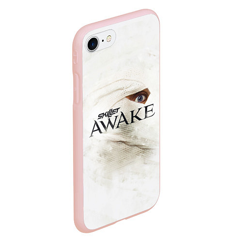 Чехол iPhone 7/8 матовый Skillet: Awake / 3D-Светло-розовый – фото 2