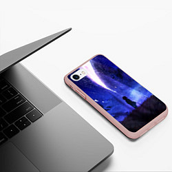 Чехол iPhone 7/8 матовый Your Name, цвет: 3D-светло-розовый — фото 2