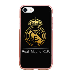 Чехол iPhone 7/8 матовый FC Real Madrid: Gold Edition