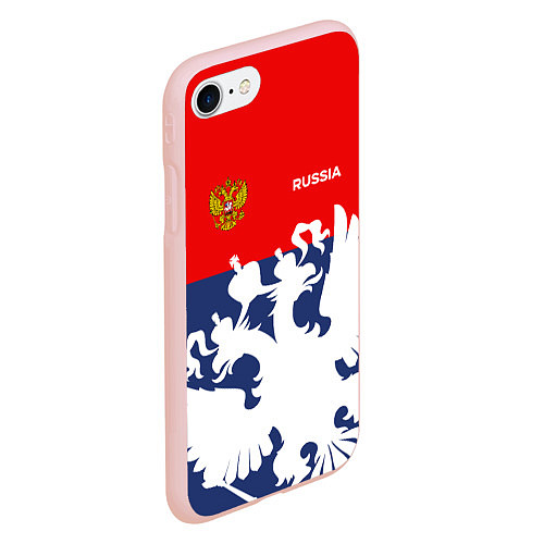 Чехол iPhone 7/8 матовый Russian Style / 3D-Светло-розовый – фото 2