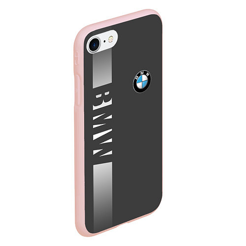 Чехол iPhone 7/8 матовый BMW SPORT / 3D-Светло-розовый – фото 2