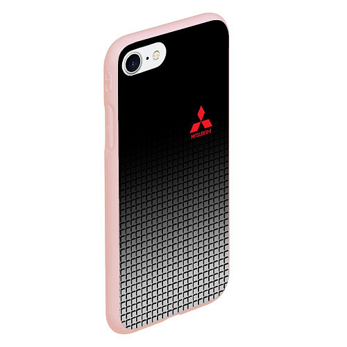 Чехол iPhone 7/8 матовый MITSUBISHI SPORT / 3D-Светло-розовый – фото 2