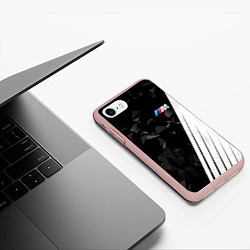 Чехол iPhone 7/8 матовый BMW 2018 M Sport, цвет: 3D-светло-розовый — фото 2