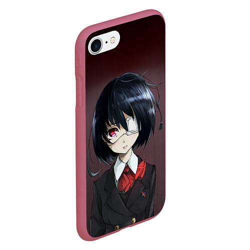 Чехол iPhone 7/8 матовый Mei Misaki / 3D-Малиновый – фото 2