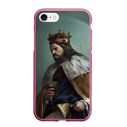 Чехол iPhone 7/8 матовый Kingdom Come: Deliverance, цвет: 3D-малиновый