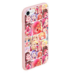 Чехол iPhone 7/8 матовый Ahegao, цвет: 3D-светло-розовый — фото 2
