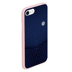 Чехол iPhone 7/8 матовый Volkswagen: Sport Motors, цвет: 3D-светло-розовый — фото 2
