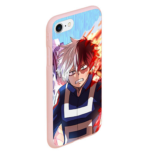 Чехол iPhone 7/8 матовый My Hero Academia напрягся / 3D-Светло-розовый – фото 2