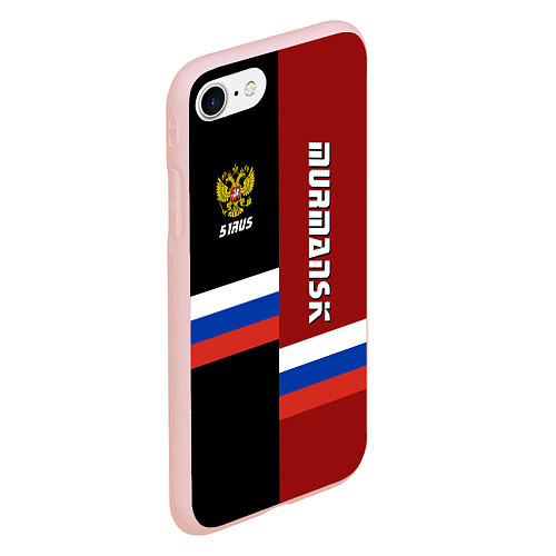 Чехол iPhone 7/8 матовый Murmansk, Russia / 3D-Светло-розовый – фото 2