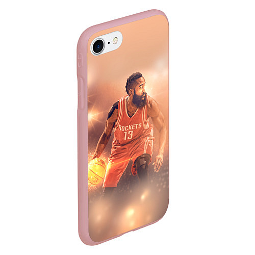 Чехол iPhone 7/8 матовый NBA Rockets 13 / 3D-Баблгам – фото 2