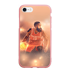 Чехол iPhone 7/8 матовый NBA Rockets 13, цвет: 3D-баблгам