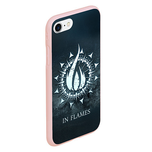 Чехол iPhone 7/8 матовый In Flames: Cold Fire / 3D-Светло-розовый – фото 2