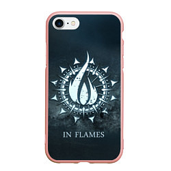 Чехол iPhone 7/8 матовый In Flames: Cold Fire, цвет: 3D-светло-розовый
