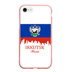 Чехол iPhone 7/8 матовый Irkutsk: Russia, цвет: 3D-светло-розовый