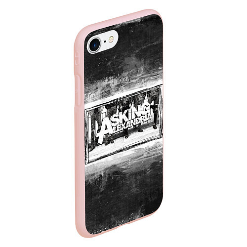 Чехол iPhone 7/8 матовый Asking Alexandria / 3D-Светло-розовый – фото 2