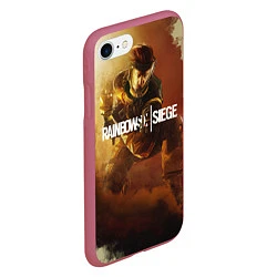 Чехол iPhone 7/8 матовый Rainbow Six Siege: Outbreak, цвет: 3D-малиновый — фото 2