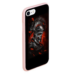 Чехол iPhone 7/8 матовый Мертвый легионер, цвет: 3D-светло-розовый — фото 2