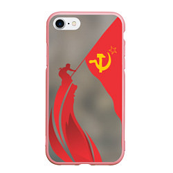 Чехол iPhone 7/8 матовый Флаг над Рейхстагом