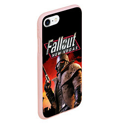 Чехол iPhone 7/8 матовый Fallout: New Vegas, цвет: 3D-светло-розовый — фото 2