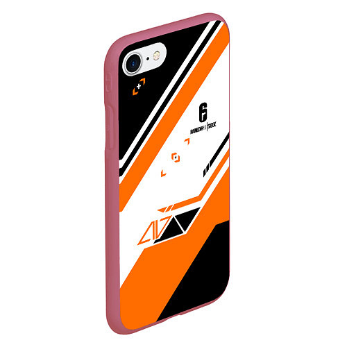 Чехол iPhone 7/8 матовый R6S: Asimov Orange Style / 3D-Малиновый – фото 2